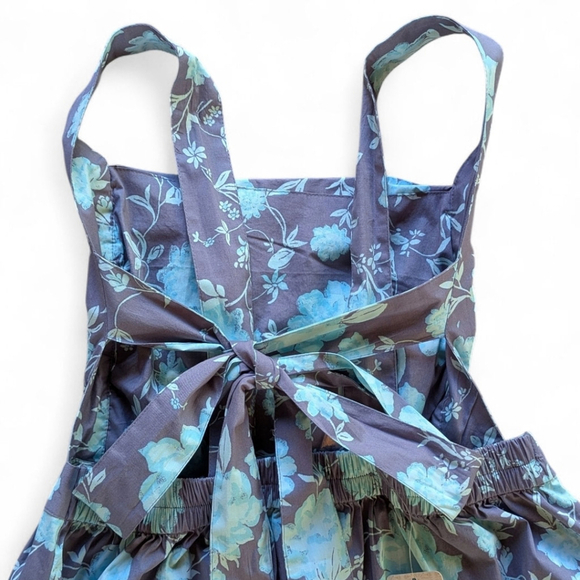 Free People Meet Me In Maui Floral Tie Mini Dress L | Coastal Vacay Vibes NWT - Picture 10 of 14